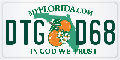 FL license plate DTGD68