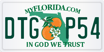 FL license plate DTGP54