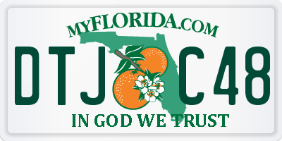 FL license plate DTJC48