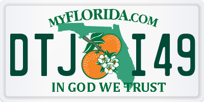 FL license plate DTJI49