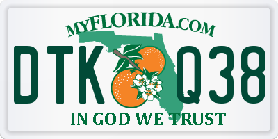 FL license plate DTKQ38