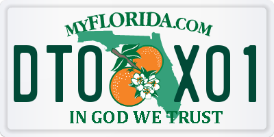 FL license plate DTOX01