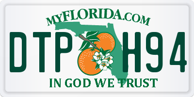 FL license plate DTPH94