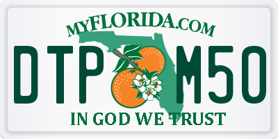 FL license plate DTPM50