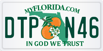 FL license plate DTPN46
