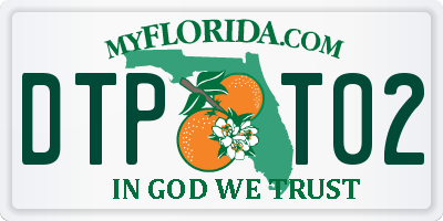 FL license plate DTPT02