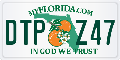 FL license plate DTPZ47