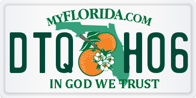 FL license plate DTQH06