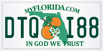 FL license plate DTQI88