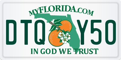 FL license plate DTQY50