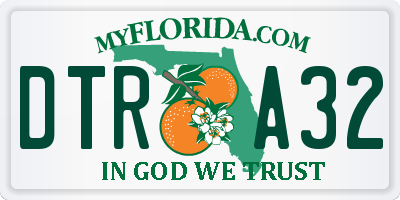 FL license plate DTRA32