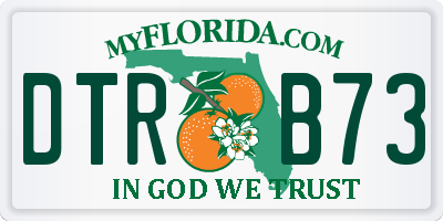 FL license plate DTRB73