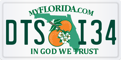 FL license plate DTSI34