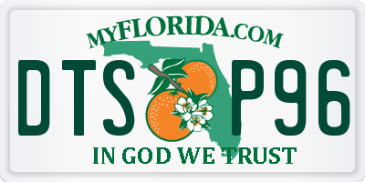 FL license plate DTSP96