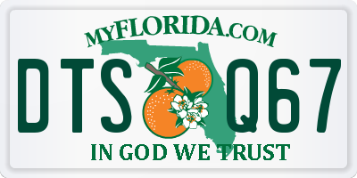 FL license plate DTSQ67