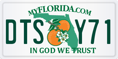 FL license plate DTSY71