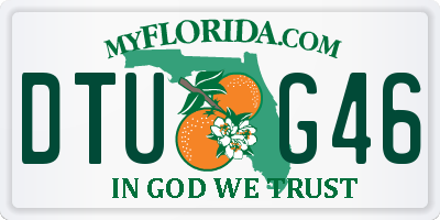 FL license plate DTUG46