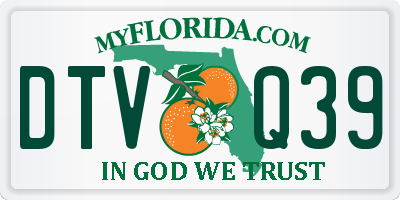 FL license plate DTVQ39