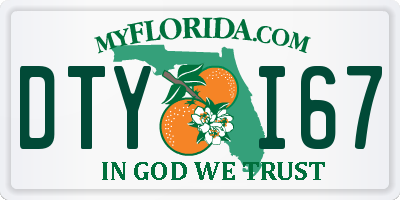 FL license plate DTYI67