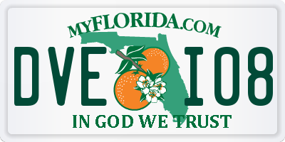 FL license plate DVEI08
