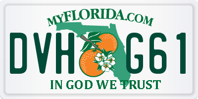 FL license plate DVHG61