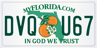 FL license plate DVQU67