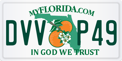 FL license plate DVVP49
