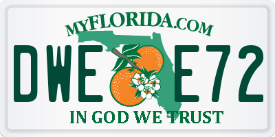 FL license plate DWEE72