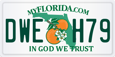 FL license plate DWEH79