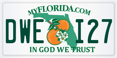 FL license plate DWEI27