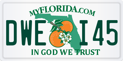 FL license plate DWEI45