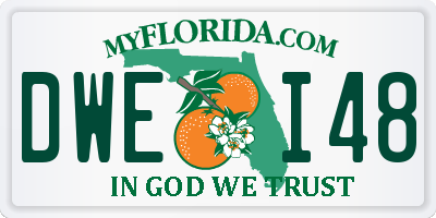 FL license plate DWEI48