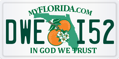 FL license plate DWEI52