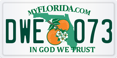 FL license plate DWEO73