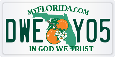 FL license plate DWEY05