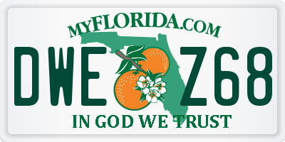 FL license plate DWEZ68