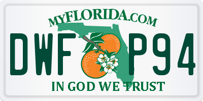 FL license plate DWFP94