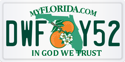 FL license plate DWFY52