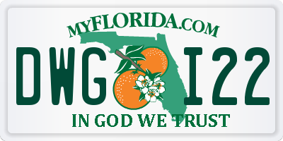 FL license plate DWGI22