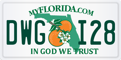 FL license plate DWGI28