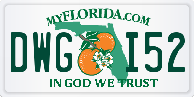 FL license plate DWGI52