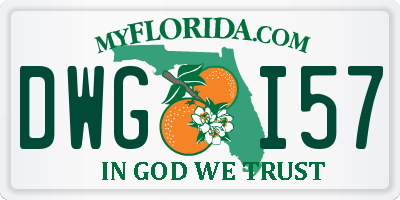 FL license plate DWGI57