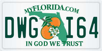 FL license plate DWGI64