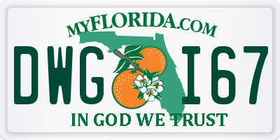 FL license plate DWGI67