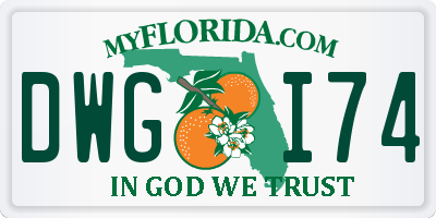 FL license plate DWGI74