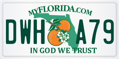 FL license plate DWHA79