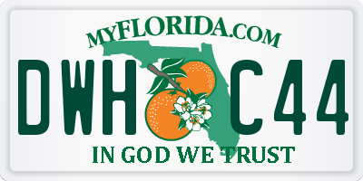 FL license plate DWHC44