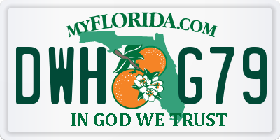 FL license plate DWHG79