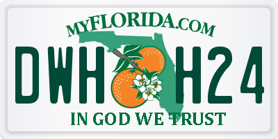 FL license plate DWHH24