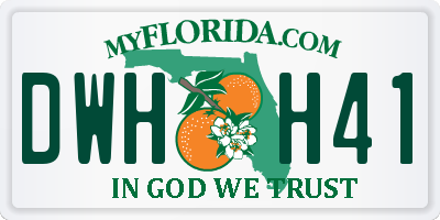 FL license plate DWHH41